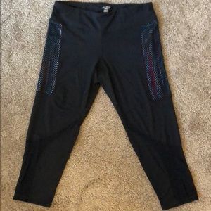 Jockey athletic capris with mesh. NEVER WORN.